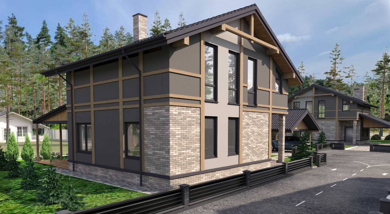 Будинок у котеджному містечку с. Гореничі, друга лінія від лісу